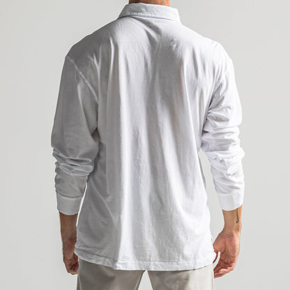 Onward Reserve Perry Long Sleeve Polo - White