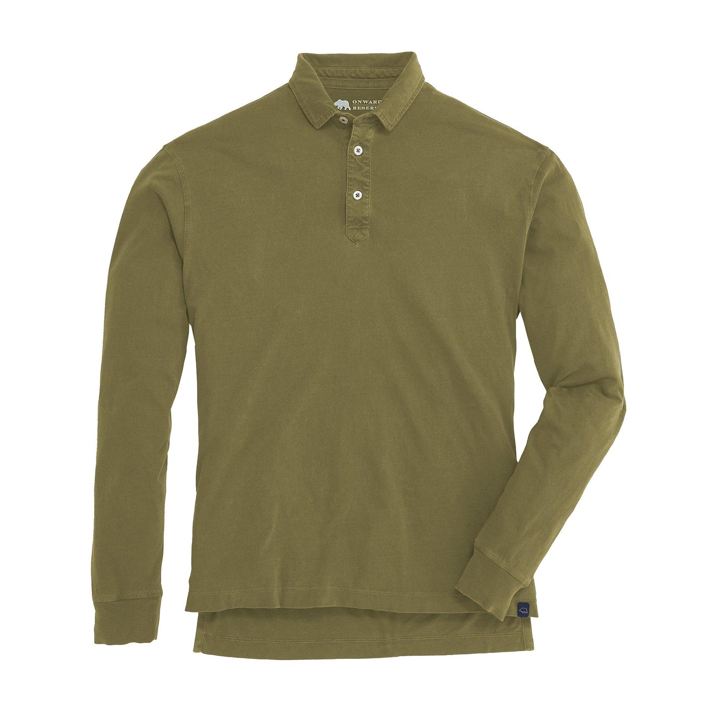 Onward Reserve Perry Long Sleeve Polo - Olive