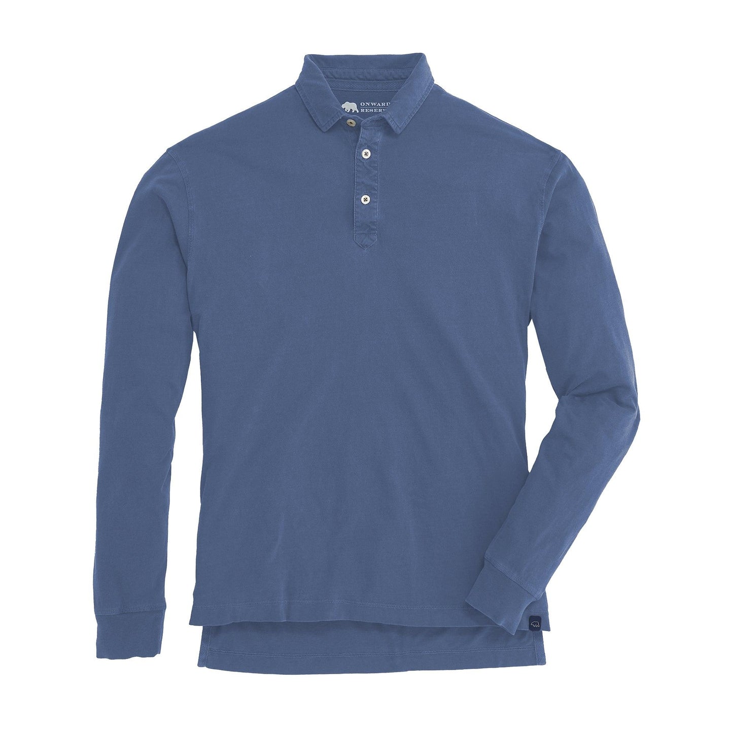 Onward Reserve Perry Long Sleeve Polo - Vintage Indigo