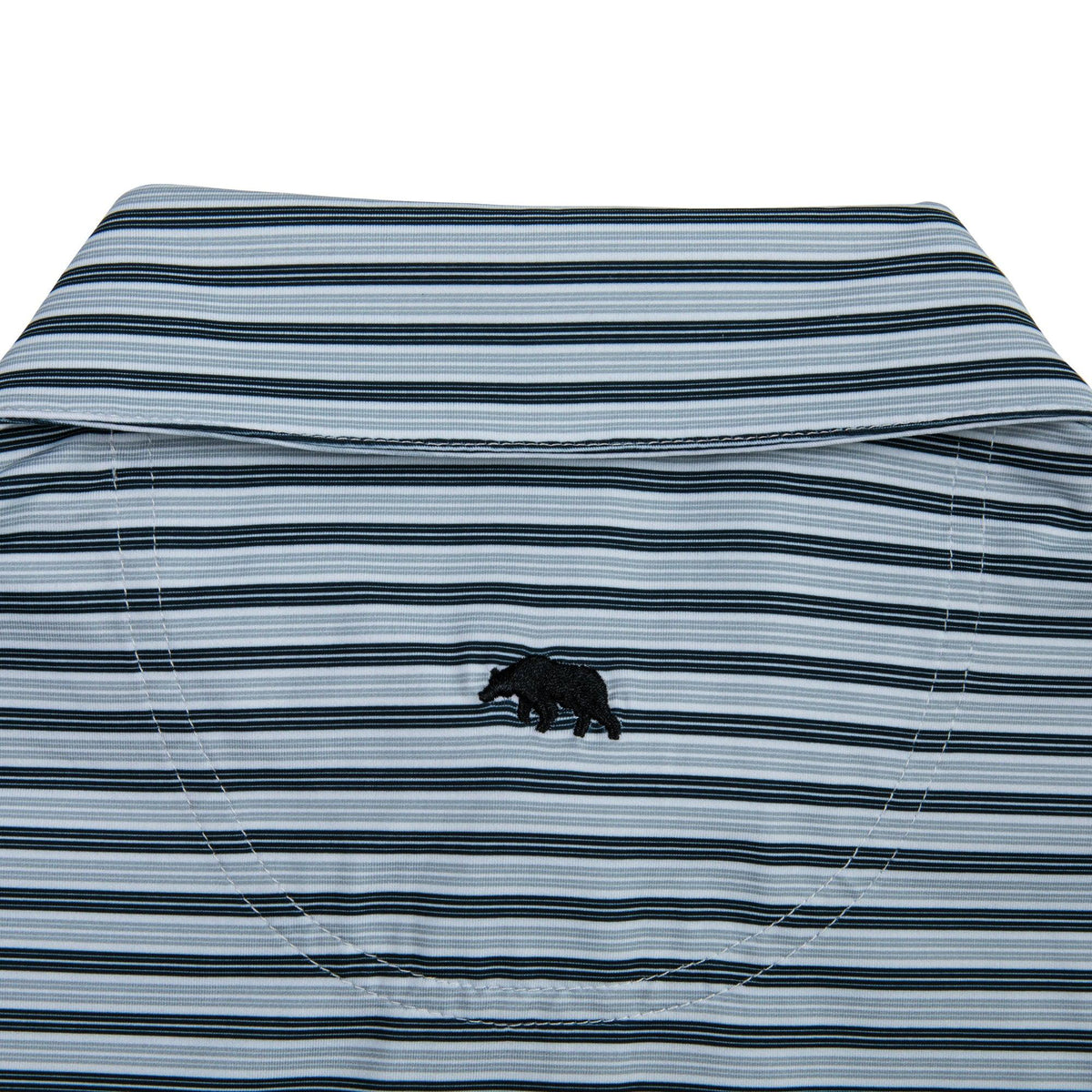 Onward Reserve Wedge Stripe Performance Polo - Collegiate Blue
