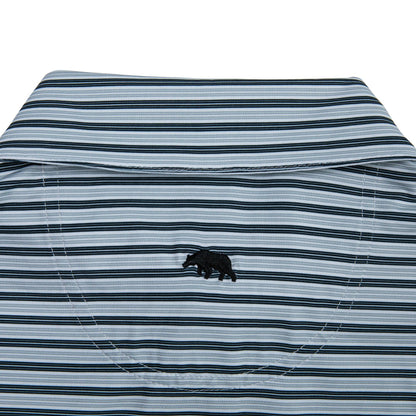 Onward Reserve Wedge Stripe Performance Polo - Collegiate Blue