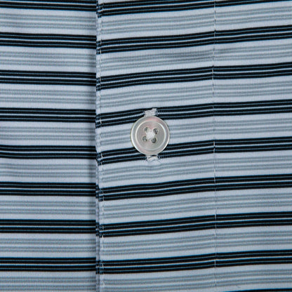 Onward Reserve Wedge Stripe Performance Polo - Collegiate Blue