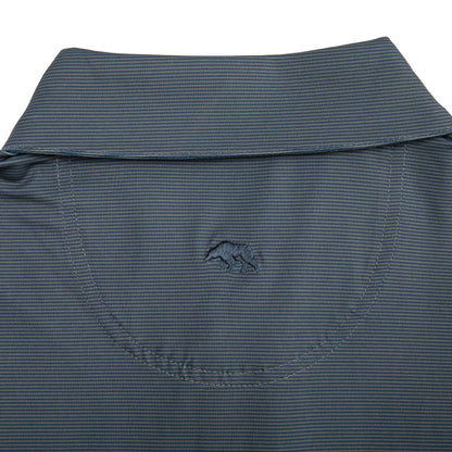 Onward Reserve Blade Stripe Performance Polo - Gunmetal/Collegiate Blue