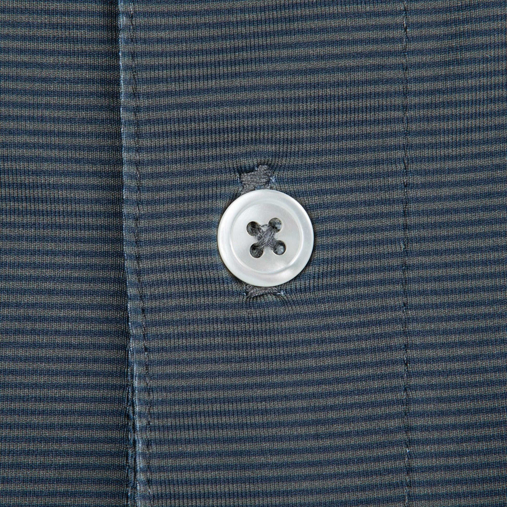 Onward Reserve Blade Stripe Performance Polo - Gunmetal/Collegiate Blue