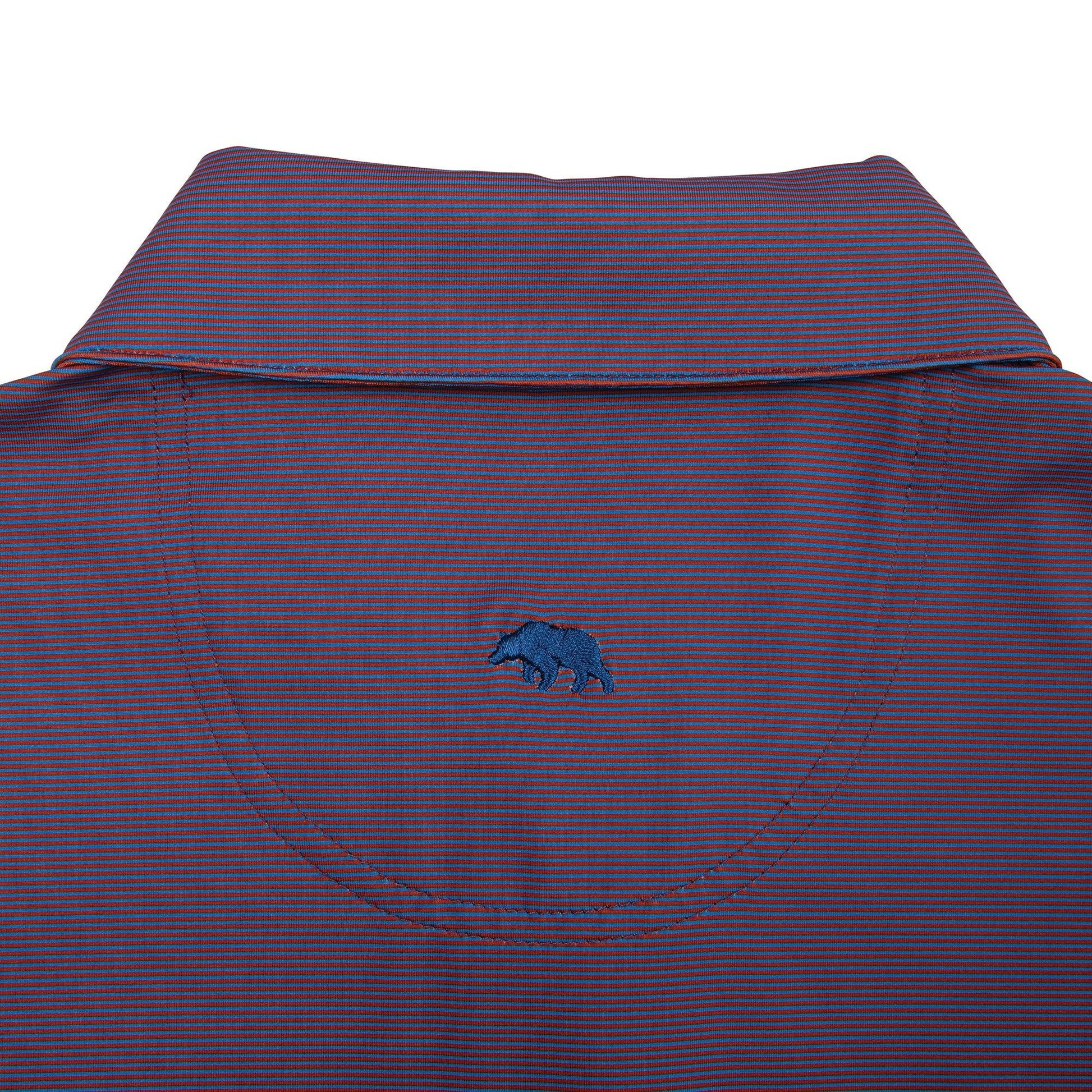 Onward Reserve Blade Stripe Performance Polo - Autumn Glaze/Marina