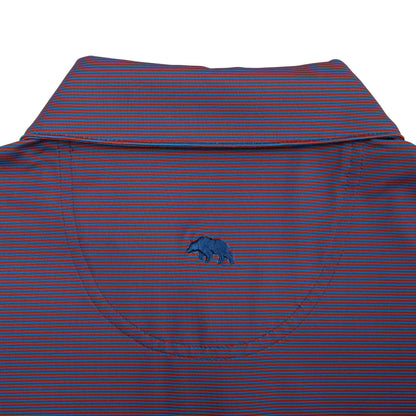 Onward Reserve Blade Stripe Performance Polo - Autumn Glaze/Marina