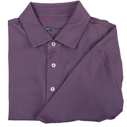 Onward Reserve Blade Stripe Performance Polo - Autumn Glaze/Marina