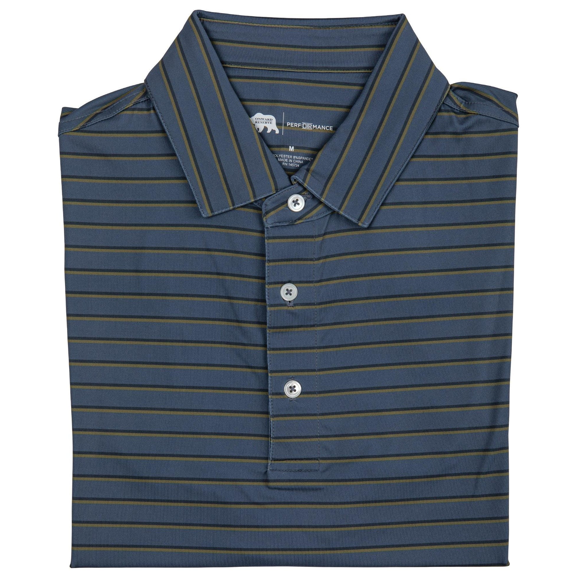 Onward Reserve Fairway Stripe Performance Polo