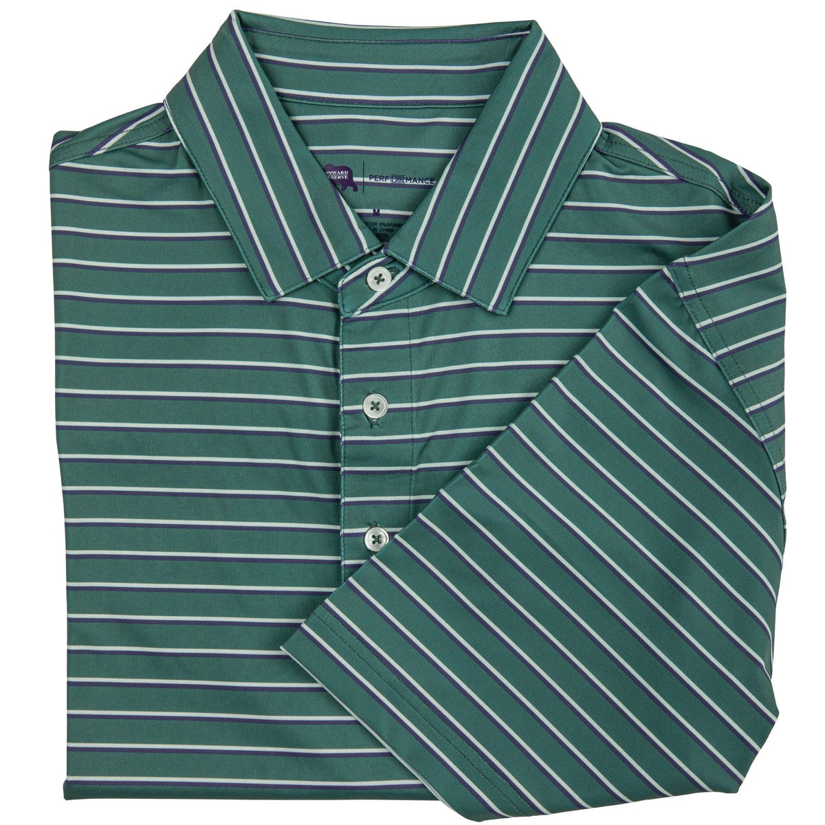 Onward Reserve Fairway Stripe Performance Polo