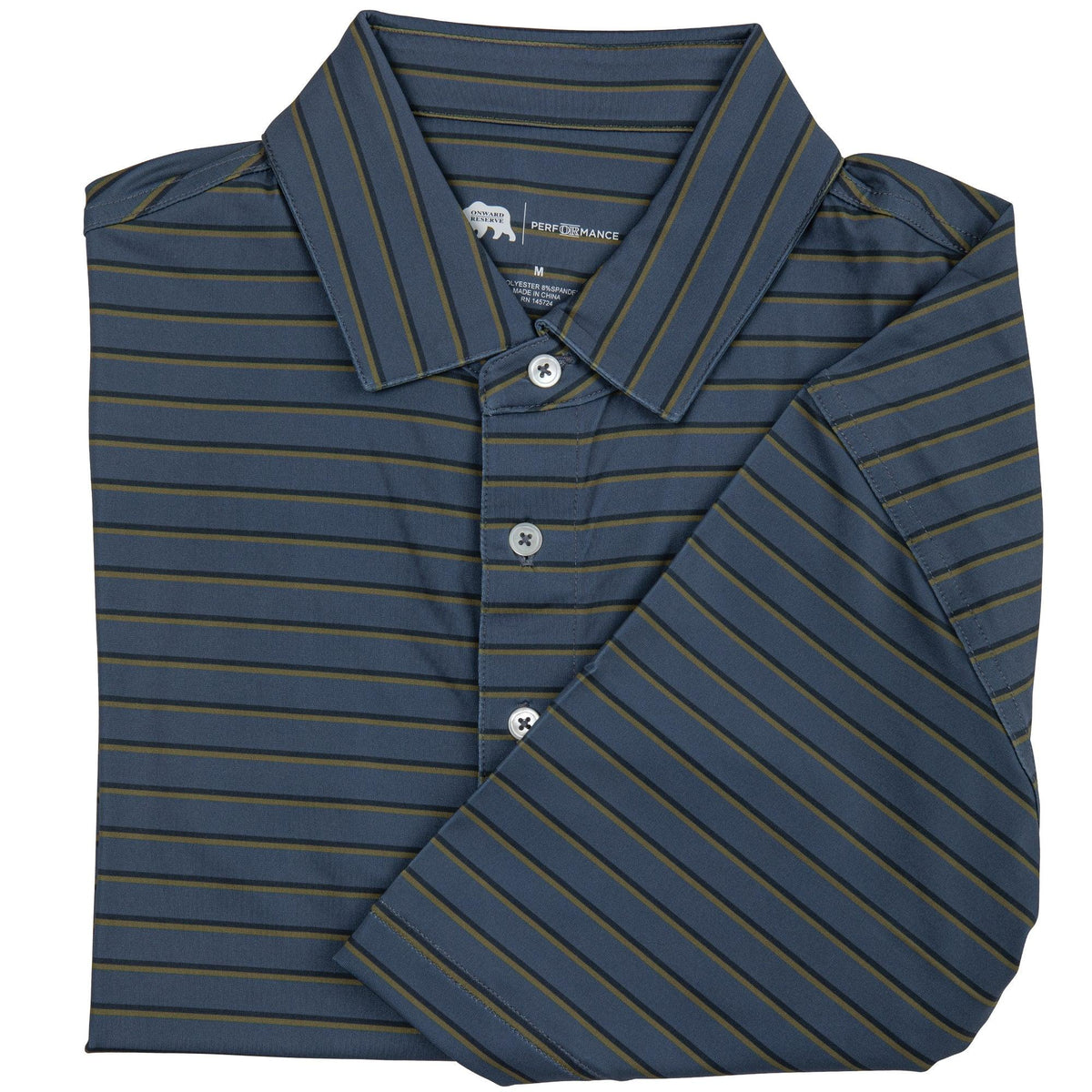Onward Reserve Fairway Stripe Performance Polo