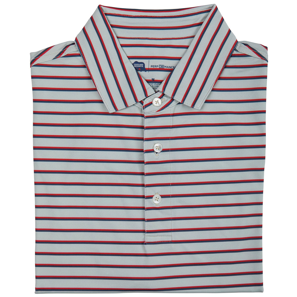 Onward Reserve Fairway Stripe Performance Polo
