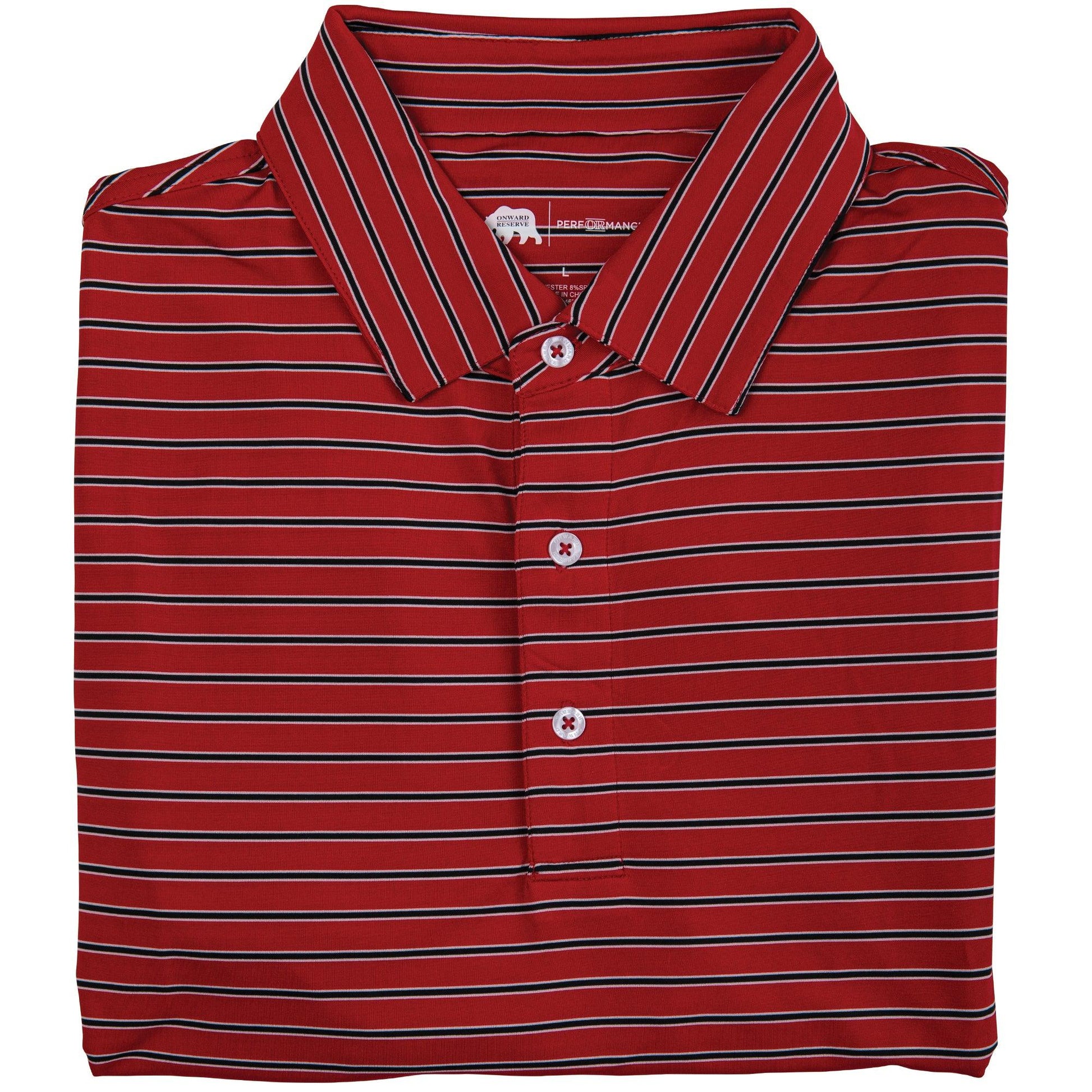Onward Reserve Eagle Stripe Performance Polo