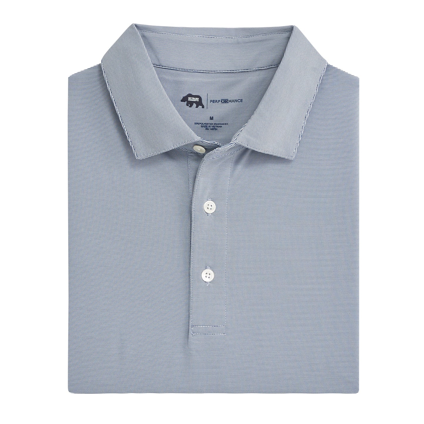Onward Reserve Hairline Stripe Performance Polo - Navy