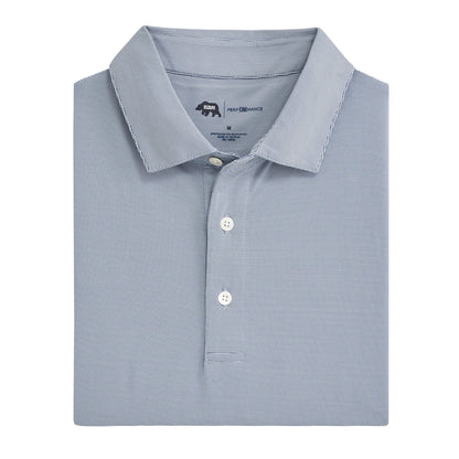 Onward Reserve Hairline Stripe Performance Polo - Navy