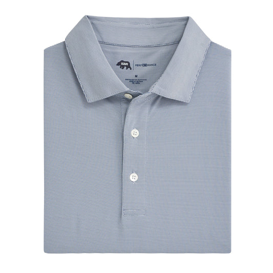 Onward Reserve Hairline Stripe Performance Polo - Navy