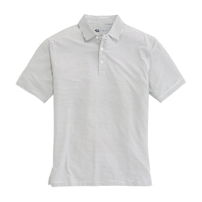 Onward Reserve Birdie Stripe Performance Polo - White/Black
