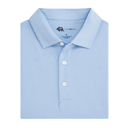 Onward Reserve Hairline Stripe Performance Polo - Sky