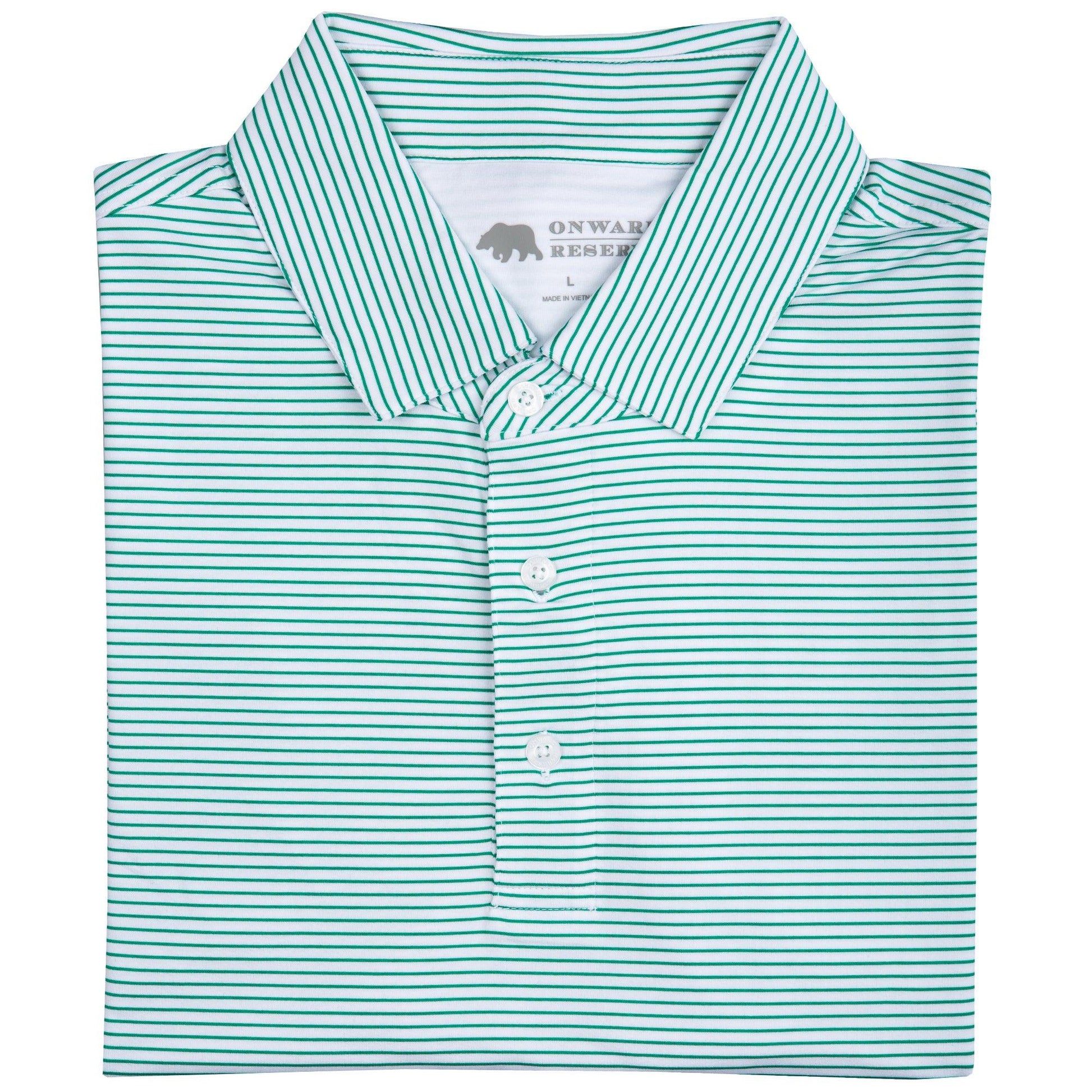 Onward Reserve Birdie Stripe Performance Polo