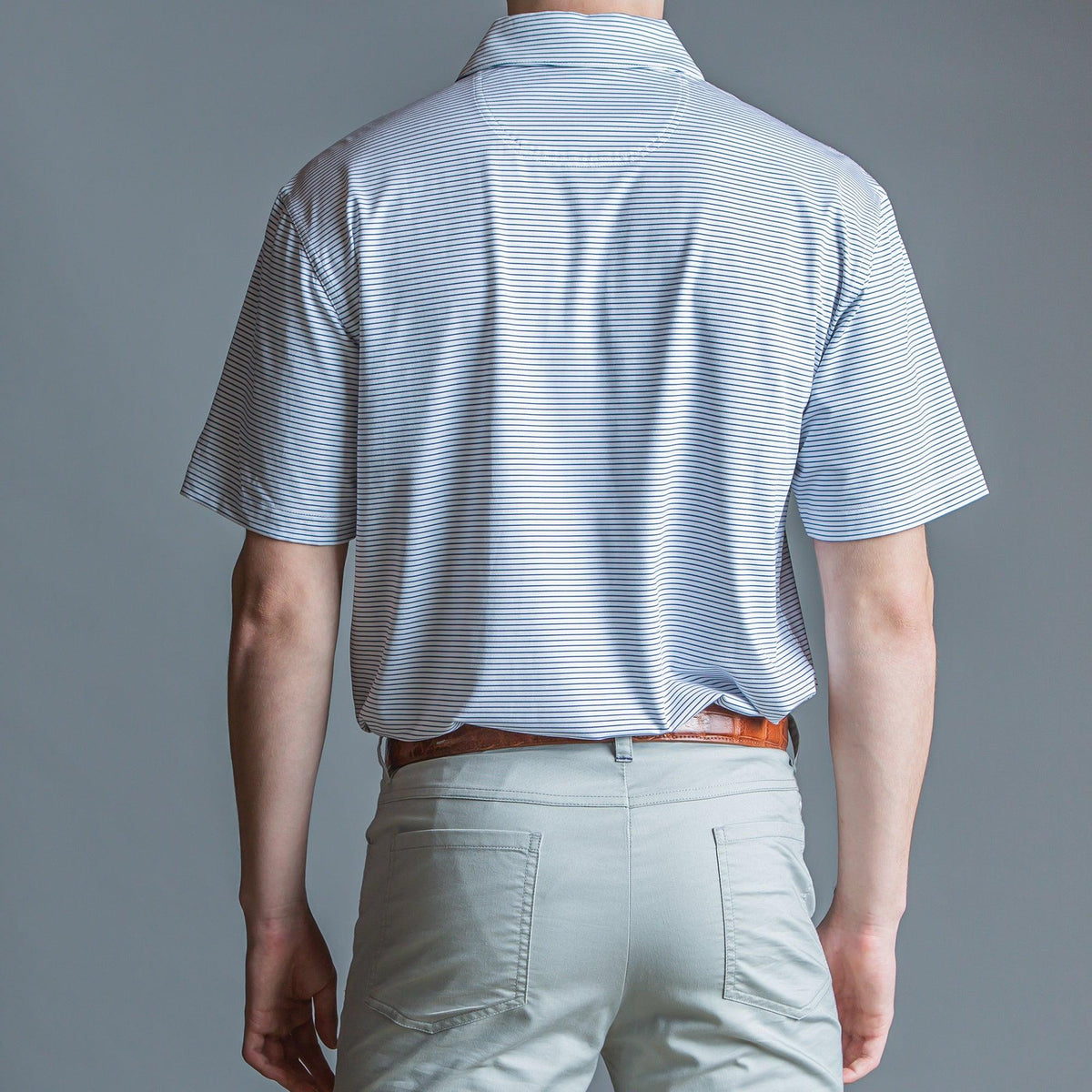 Onward Reserve Birdie Stripe Performance Polo