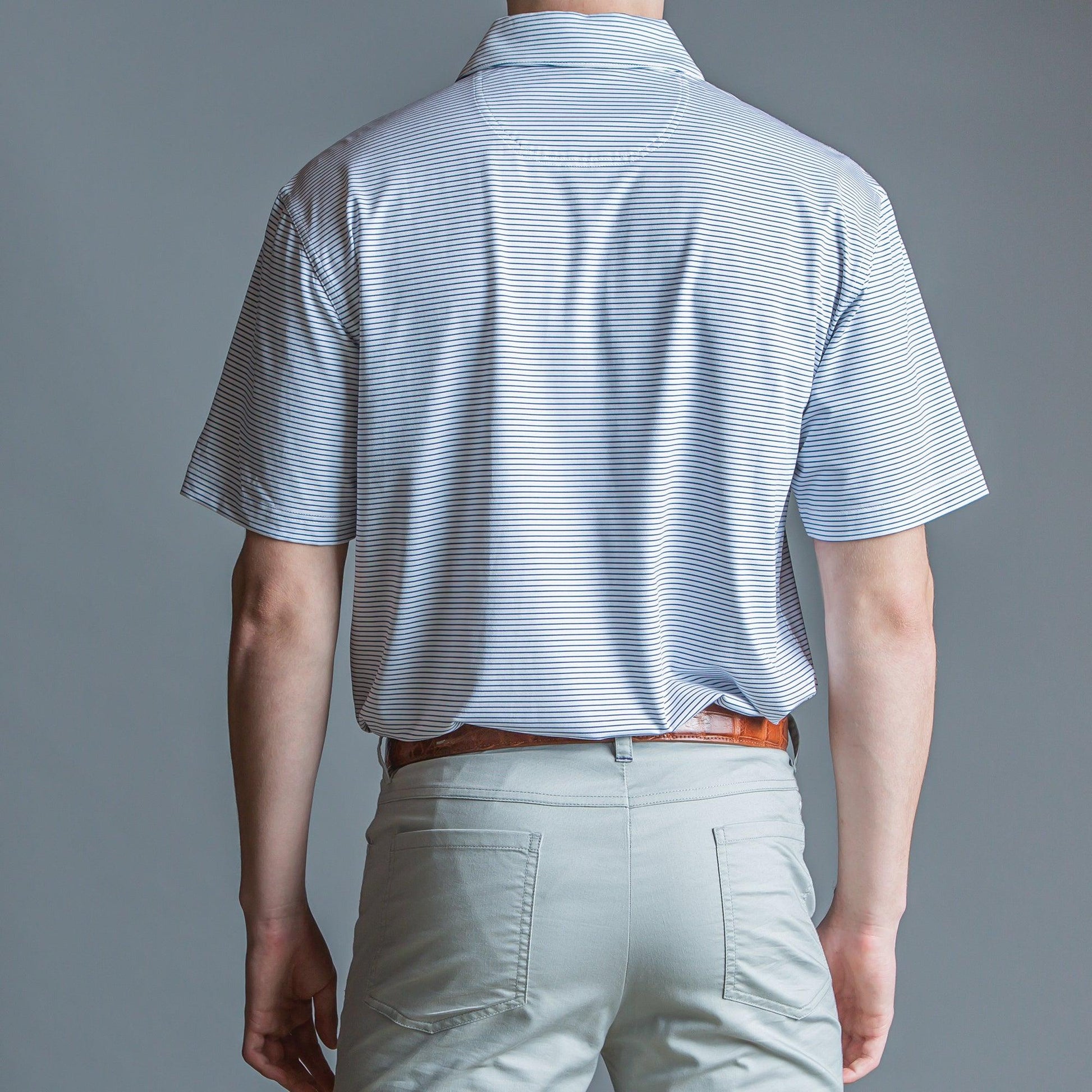 Onward Reserve Birdie Stripe Performance Polo