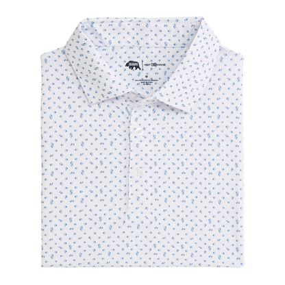 Onward Reserve Twist Printed Performance Polo - Dutch Canal