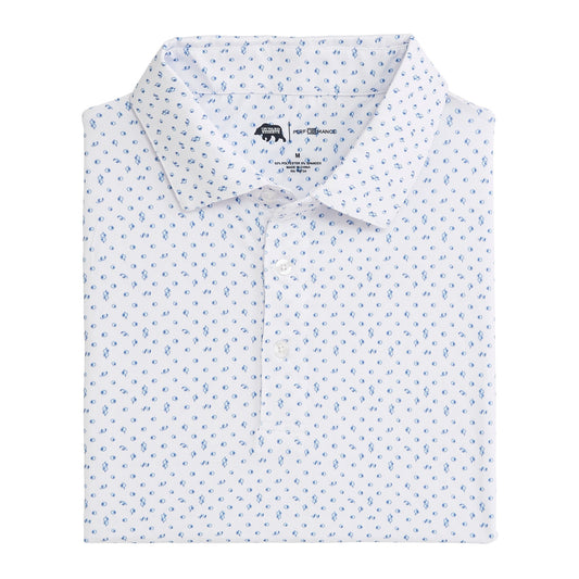 Onward Reserve Twist Printed Performance Polo - Dutch Canal