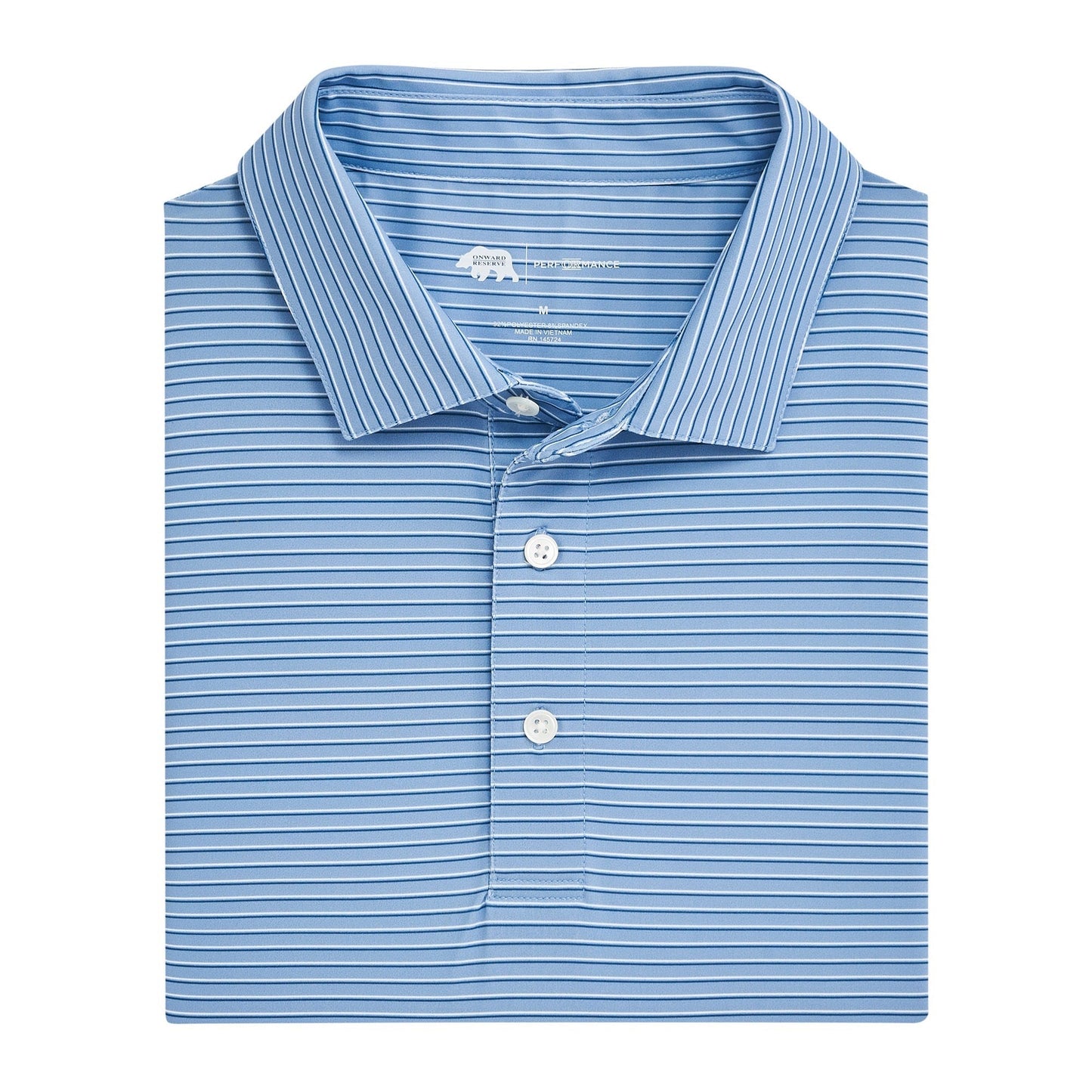 Onward Reserve Scout Stripe Performance Polo - Endless Sky