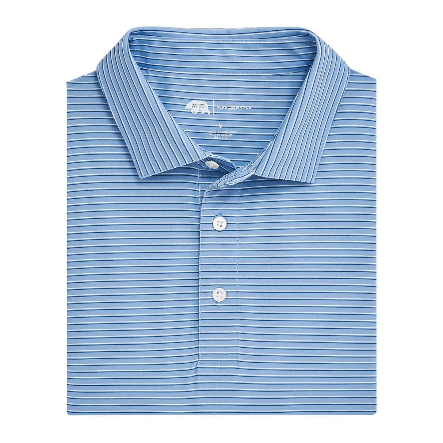 Onward Reserve Scout Stripe Performance Polo - Endless Sky