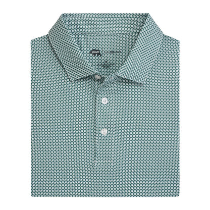 Onward Reserve Scope Printed Performance Polo - Green