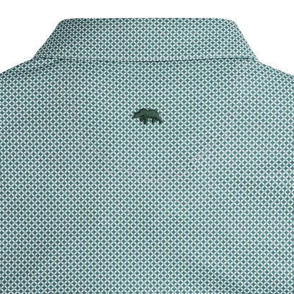 Onward Reserve Scope Printed Performance Polo - Green