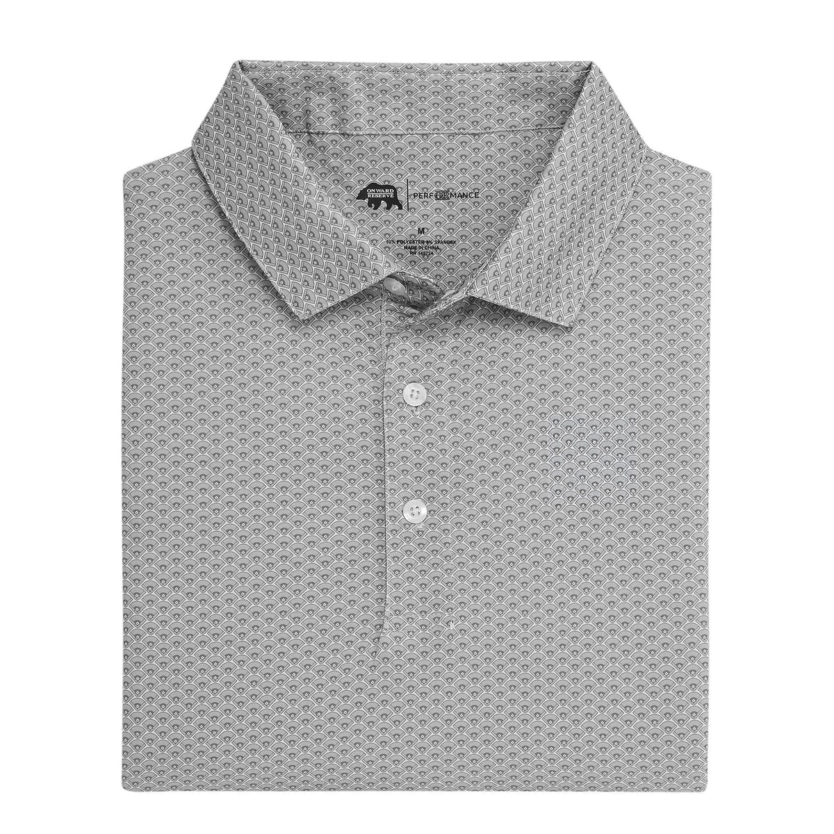 Onward Reserve Home Team Printed Performance Polo - Harbor Mist