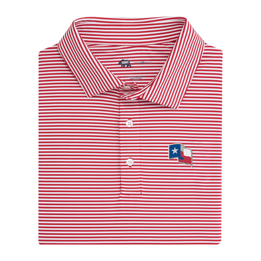Onward Reserve Rangers Texas Flag Echo Stripe Performance Polo